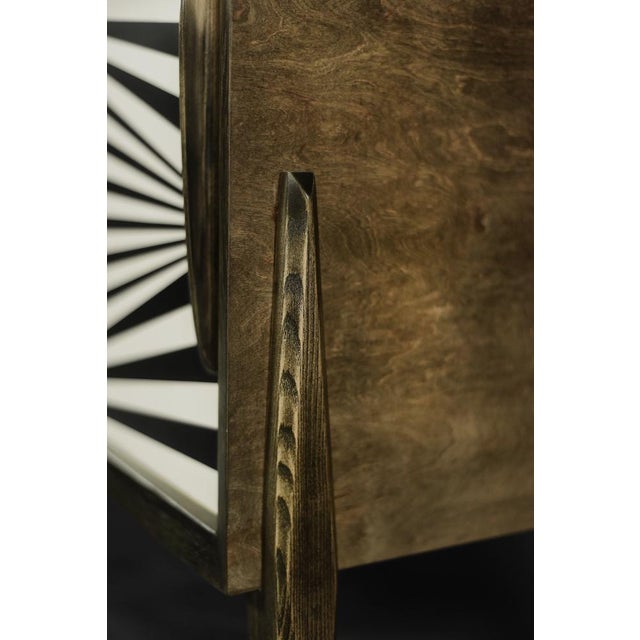 Scandinavian Sideboard in Birch with Hand-Painted Op-Art Pattern, 1960s For Sale - Image 16 of 18