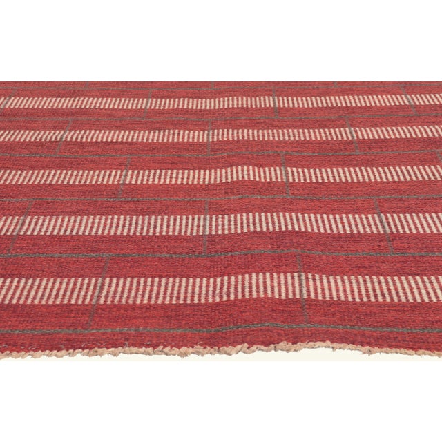 Märta Måås-Fjetterström Vintage Swedish Rollakan Rug, 04'07 X 06'04 For Sale - Image 4 of 10