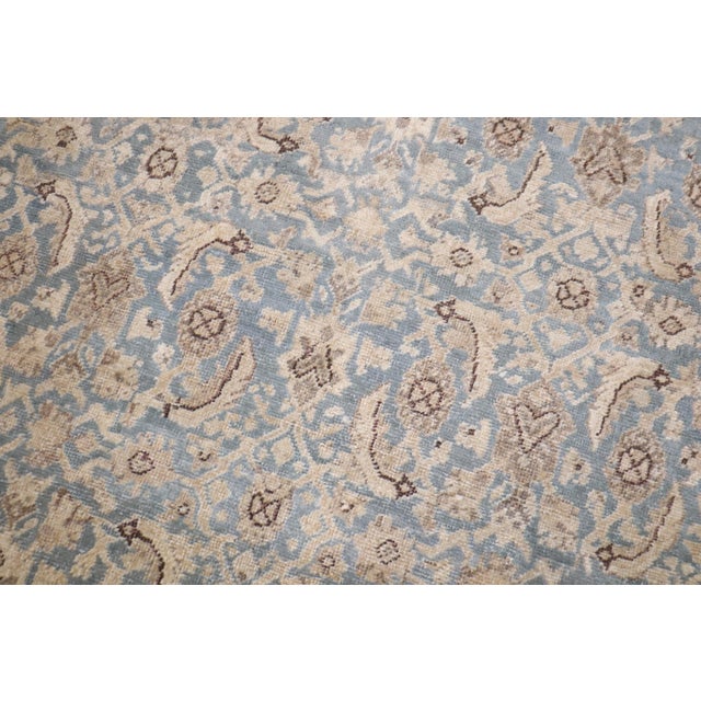Early 20th Century Soft Blue Persian Mahal Rug - 10'1" x 13'6" For Sale - Image 4 of 11