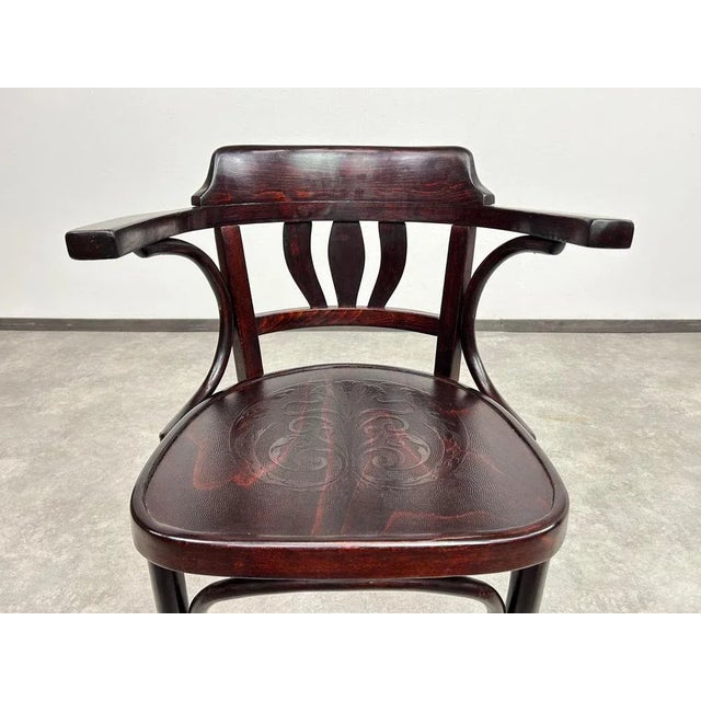 Wood Secession Office Chair from Thonet, 1890s For Sale - Image 7 of 10