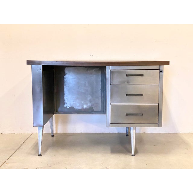 Vintage Iron Desk, 1970s For Sale - Image 14 of 14