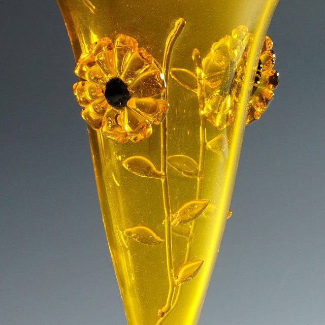 Late 20th Century Vintage Murano Art Glass Vase by Franco Moretti Ca. 1970s For Sale - Image 5 of 9