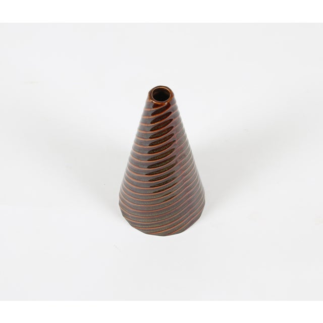 1950s Swedish Stig Lindberg for Gustavsberg Domino Vase For Sale In Phoenix - Image 6 of 6