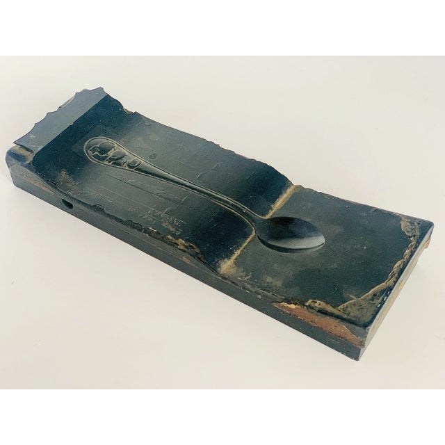 Antique Tiffany & Co. 'Farm' Infant Sterling Silver Feeding Spoon Steel Mold, Circa Early 20th Century For Sale In San Antonio - Image 6 of 13