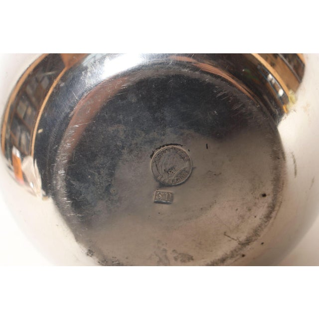 Swedish Art Deco Pewter and Brass Pear Vase by Björn Trägårdh for Svenskt Tenn For Sale - Image 14 of 14