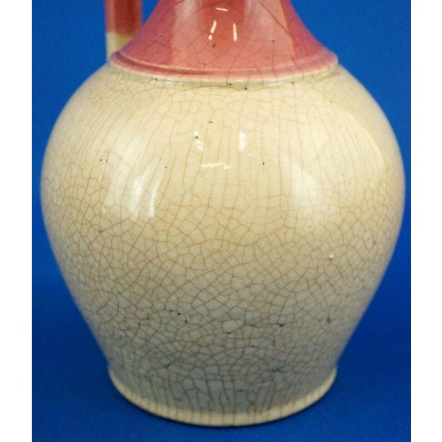 19th Century Art Nouveau Majolica Ceramic Jugs attributed to Sarreguemines or Lunéville, France, Set of 3 For Sale - Image 9 of 18