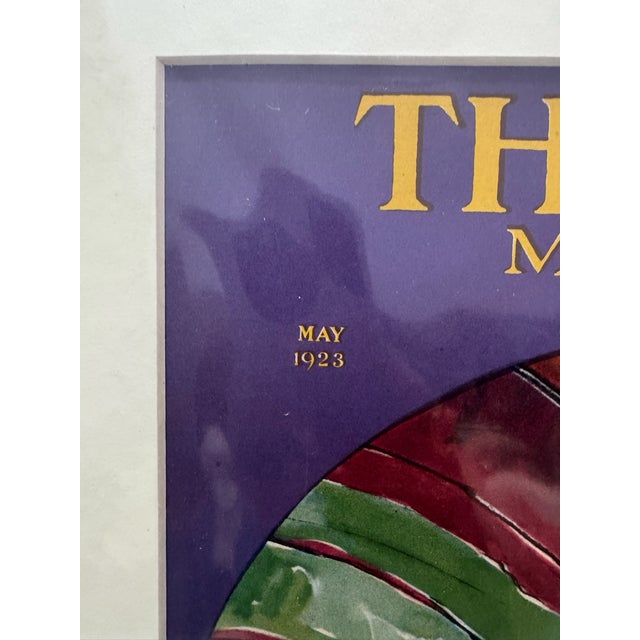 Art Deco 1923 Original Theatre Magazine Cover, May, Homer B. Conant, Art Deco, Matted For Sale - Image 3 of 6