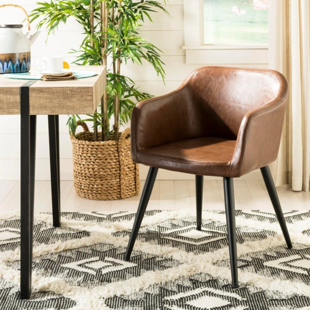 Modern Modern Accent Chair in Brown For Sale - Image 3 of 11