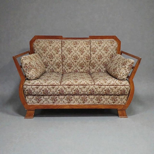 Small Sofa 1930s Wide 130 Depth 75 Height 86Seat height 44 Seat depth 63 cm