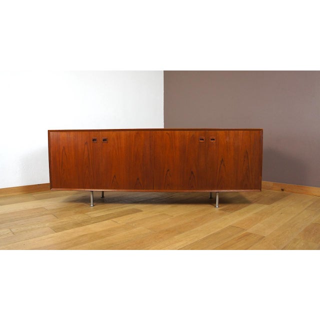 Vintage Danish Enfilade Teak by Erik Brouer for Brouers Furniture Factory, 1960 For Sale - Image 10 of 10