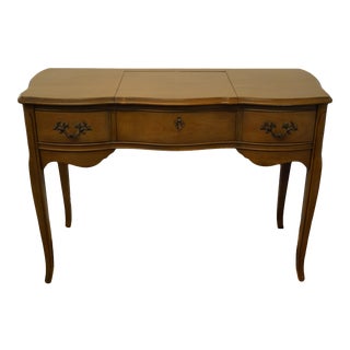 Bassett Versailles Collection French Provincial 44" Vanity W. Pop-Up Mirror For Sale