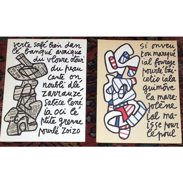 1970s Vintage Mid 20th C. Modern Abstract Heliogravures-Jean Dubuffet-Switzerland C.1973 - Set of 13 For Sale - Image 5 of 10