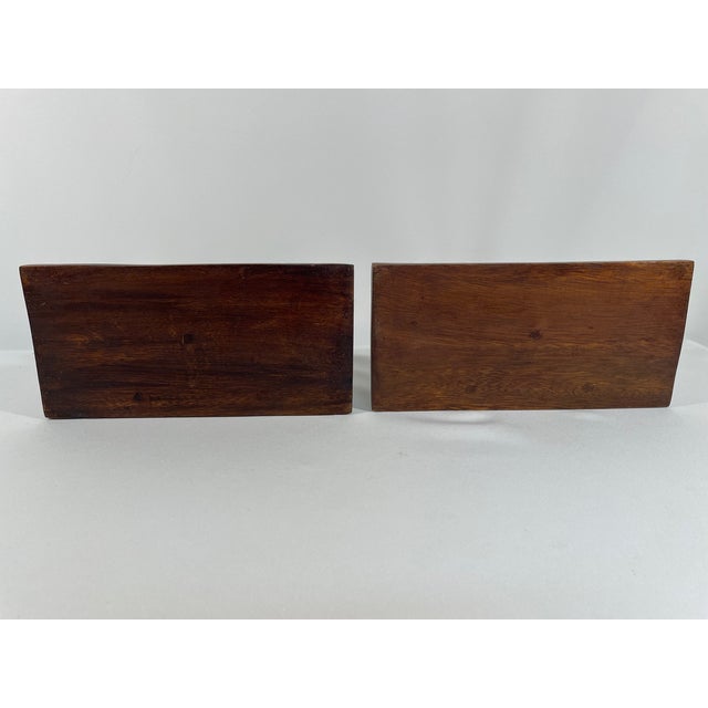 Mid 20th Century Neoclassical Style Wood Corbels Wall Shelf Brackets - A Pair For Sale - Image 11 of 18
