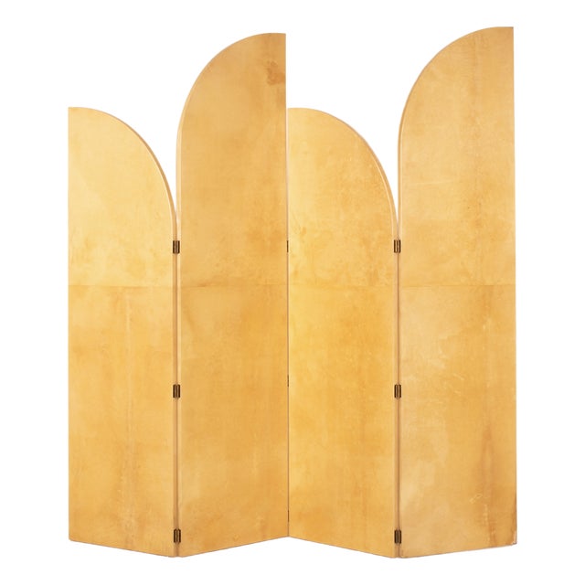 Parchment Screen by Aldo Tura for Tura Milano, 1960 For Sale