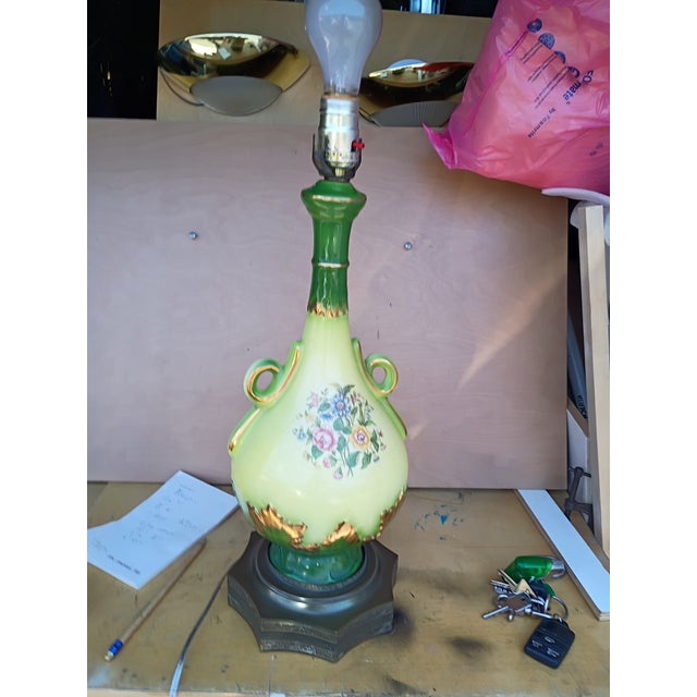 Victorian Vintage Murano Victorian Urn Lamp For Sale - Image 3 of 9