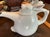 Fitz and Floyd 1975 Figurative Fitz & Floyd White Porcelain Rabbits Tangoi Dancing Teapot - Hand Painted For Sale - Image 4 of 8