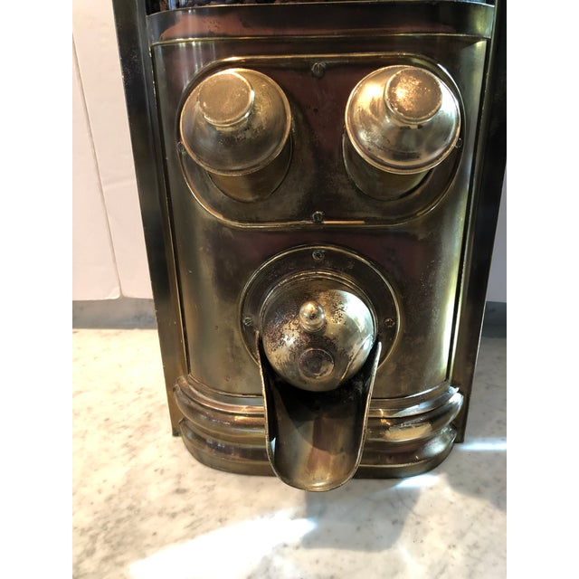 Antique French Commercial Coffee Bean Dispenser in Brass Chairish