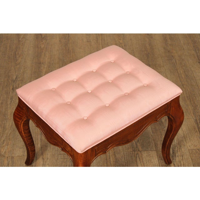 Wood Ethan Allen French Country Style Pair of Benches For Sale - Image 7 of 12