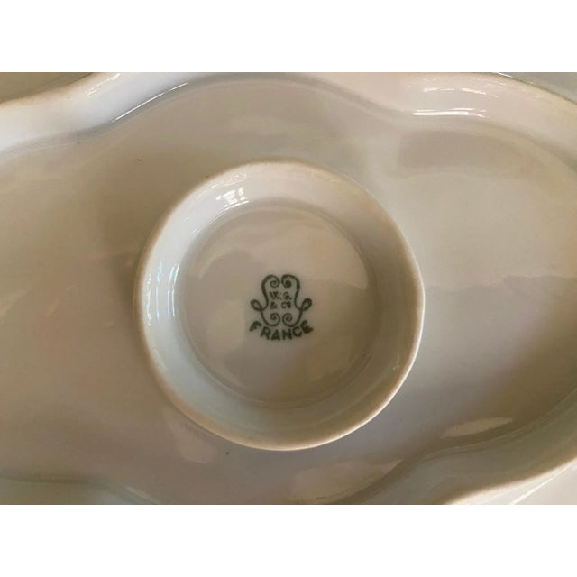 Limoges, France Antique Limoges Porcelain Single Handle Serving Dish For Sale - Image 4 of 7