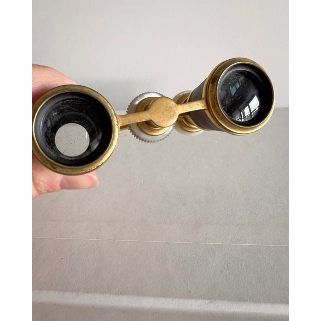 Vintage French Brass Opera Glasses by Gualdoni – Paris Rue De Rivoli Binoculars For Sale - Image 10 of 12