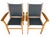Vintage Teak Sling Patio Lounge Chairs With Black Mesh – Robb & Stucky, A Pair For Sale - Image 4 of 14