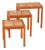 Danish Modern Teak Nesting Tables, Ceramic Tile Tops, 1960s Style For Sale