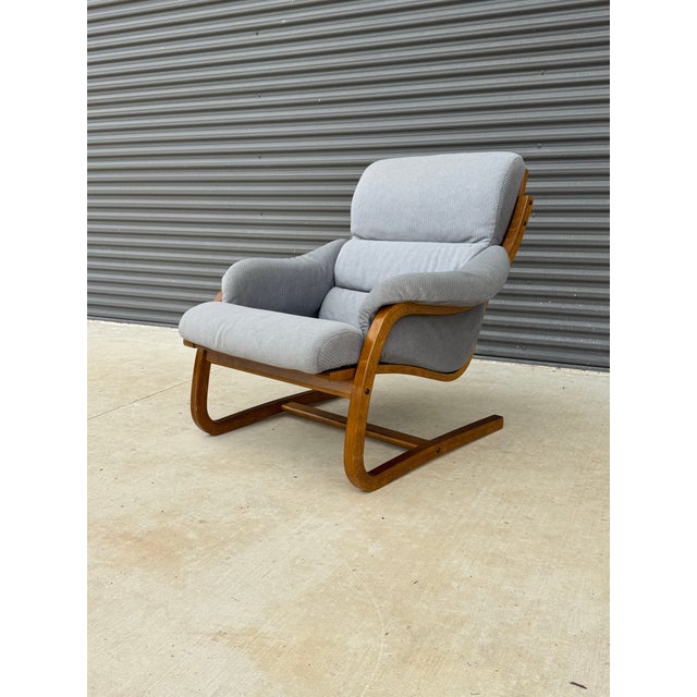 Stouby C. 1970s Mid Century Danish Modern Stouby Polster Cantilever Lounge Chair For Sale - Image 4 of 11