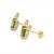 2010s Natural Tourmaline Diamond Earrings 14k Gold 1.87 TCW Certified For Sale - Image 5 of 11