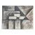 Large 1980s Robert Marx Abstract Geometric Acrylic Painting on Canvas – Iridescent Texture & Color For Sale