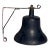 1940s World War II Era United States Navy Cast Iron Ship Bell With Bracket For Sale