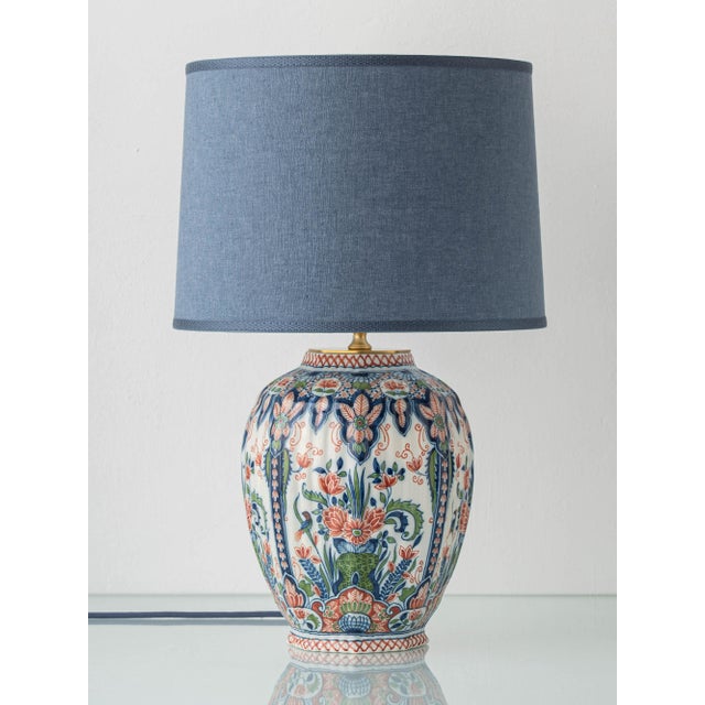 Dutch Delft Ceramic Table Lamp from Royal Tichelaar Makkum, 1940s For Sale - Image 15 of 15