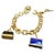 Louis Vuitton Padlock & Keys+ Two Bags Charm Yellow Gold Bracelet 125.7 Gm 18 KG For Sale - Image 15 of 18
