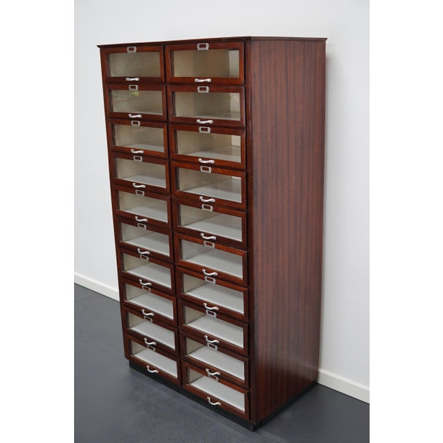 Vintage Dutch Mahogany Haberdashery Shop Cabinet, 1930s For Sale - Image 14 of 18