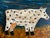 1970s Primitive Abstract Painting of a Cow in Vintage Wood Frame For Sale - Image 5 of 7