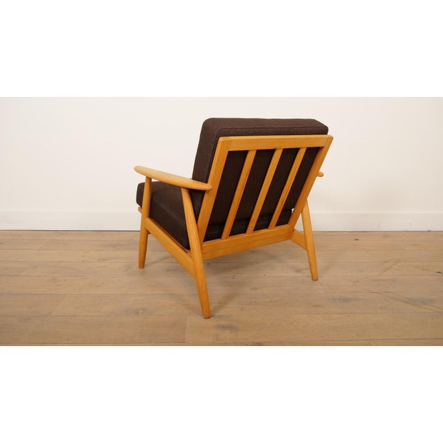 Brown Vintage Danish Lounge Chair, 1960s For Sale - Image 8 of 12