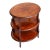 Baker Furniture Burled Walnut Three Tiered Side Table For Sale