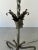 Silver Spanish Silvered Iron Floor Lamp With Twisted Stem and Tripod Base, 1950s For Sale - Image 8 of 12