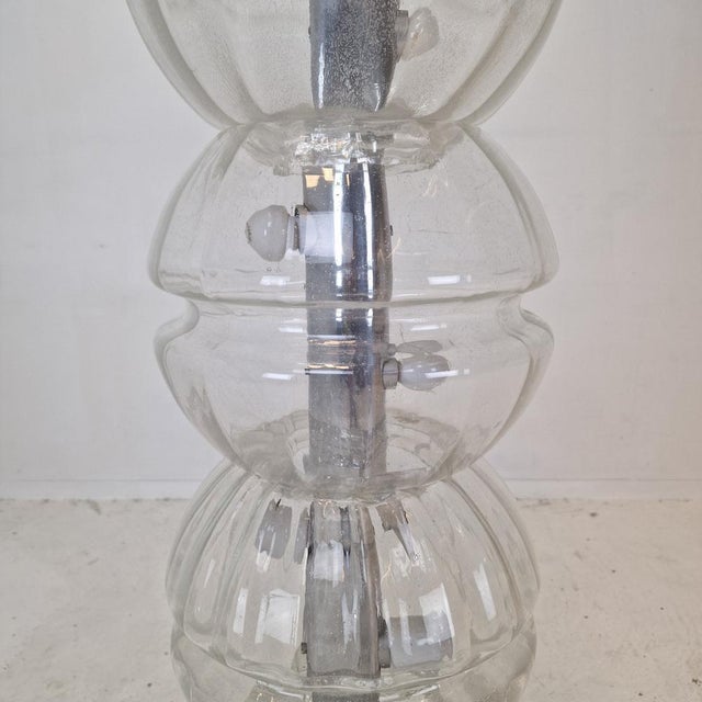 Italian Space Age Glass Floor Lamp, 1980s For Sale - Image 10 of 14