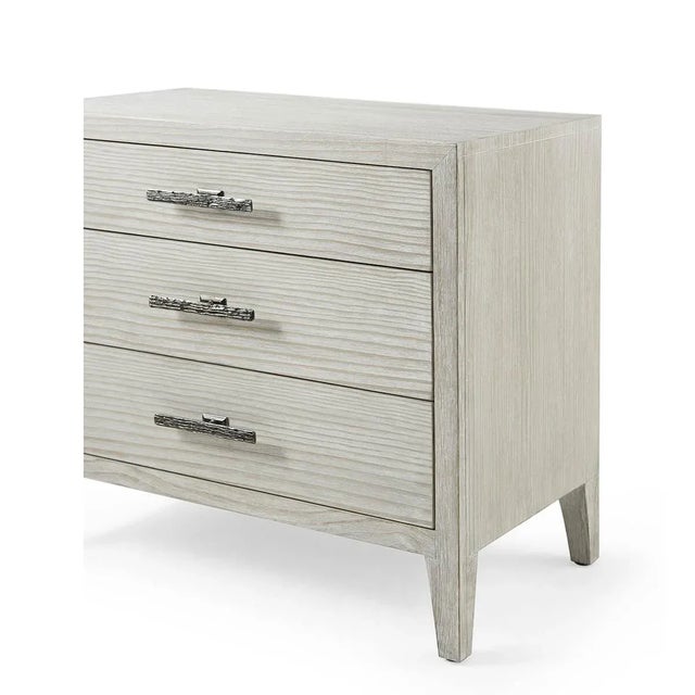 Wood Pair of White Modern Nightstands For Sale - Image 7 of 9
