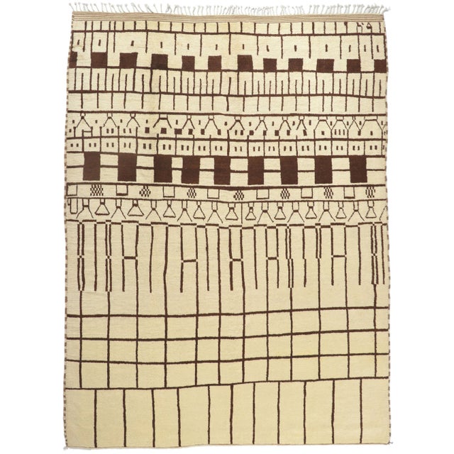 Large Authentic Berber Moroccan Rug - 09'10 X 13'02 For Sale - Image 11 of 11