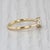 2010s 0.28ctw Diamond Cluster Ring 18k Yellow Gold Size 6.25 Engagement For Sale - Image 5 of 8