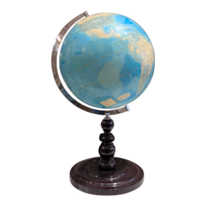Replogle 12-Inch Precision Desk Globe, Wood Base