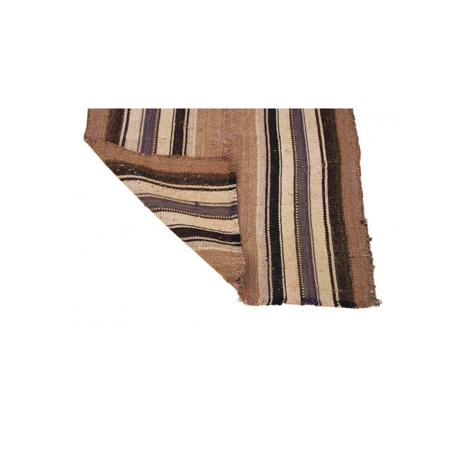 1960s Brown Vintage Kilim Runner - 2`9″ X 6`9″ Ft. For Sale - Image 5 of 6