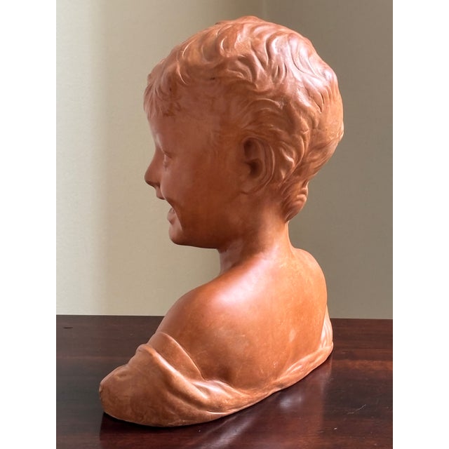 Ceramic Mid-20th Century Italian Terracotta Bust For Sale - Image 7 of 15