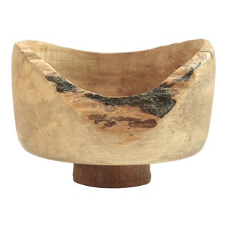 Organic Hand Carved Rustic Catch All For Sale