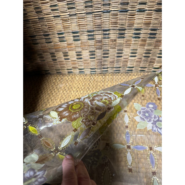 Victorian Boho Style Burnt Bamboo Armoire For Sale - Image 10 of 10