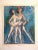 Marcel Vertes Marcel Vertes Vintage 1957 " Two Ballerinas " LargeArt Lithograph Print For Sale - Image 4 of 13