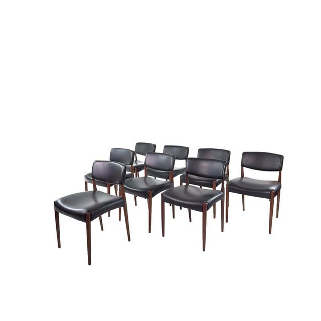 Vintage Danish Teak Chairs by Aksel Bender Madsen & Ejnar Larsen, 1950s, Set of 8 For Sale - Image 11 of 11