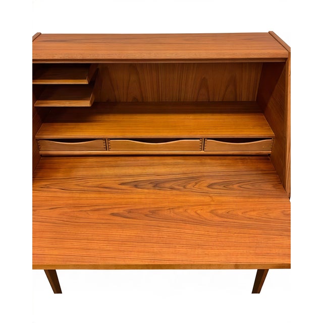 Model No. 63 Teak Wood Secretary by Kai Kristiansen for Tørring Møbelfabrik and HJN Møbler, Denmark, 1960s For Sale - Image 13 of 18