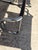 Late 20th Century Pair of Vintage Chrome and Black Sling Bar Stools, Bauhaus Style For Sale - Image 5 of 8